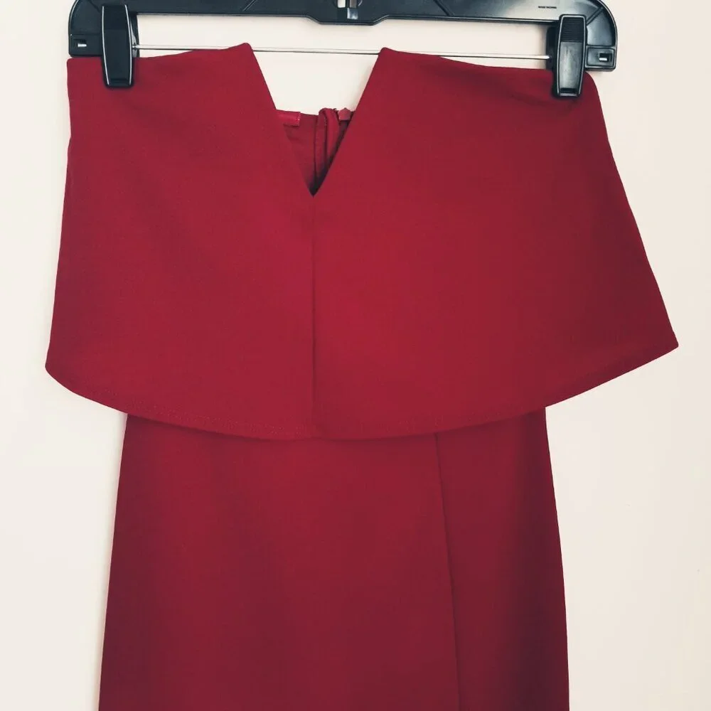 Lulu's Red Strapless Maxi Dress - Picture 9 of 14